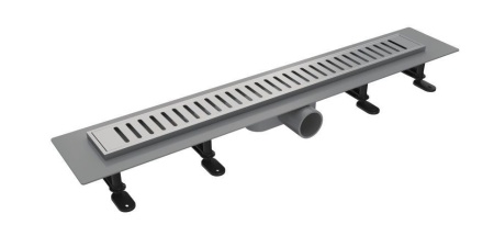 Дренажный канал Timo Smart Plus 70см с решеткой STRIP из нержавеющей стали, SMP-SG70-LS40(DRY)