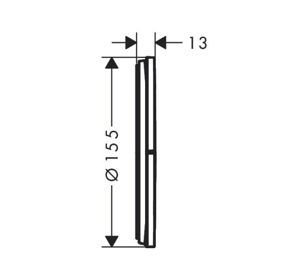 Клапан для скрытой установки Hansgrohe ShowerSelect Comfort S. 15558670. черный матовый 15558670