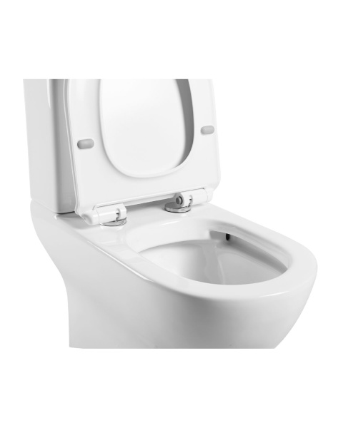 Унитаз-компакт Agger AT03000 безободковый, сиденье с микролифтом