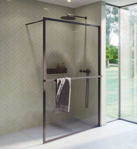 Душевая перегородка Riho Lucid GD400 120 GD412W000 белый матовый