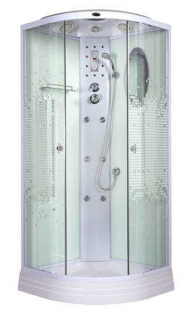 Душевая кабина Niagara Ultra NG-302-01N 100х100х220, низкий поддон 16 см, стекло мозаика