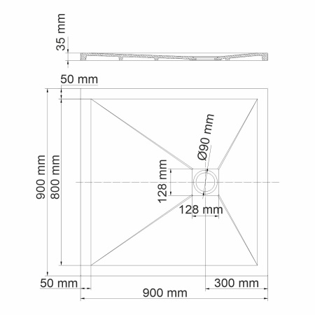 Душевой поддон WasserKRAFT Aller 10T03