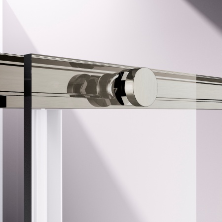 Душевой уголок Слим-Н (Slim-N) VSR-4SN8014CLBN, 1400*800, брашированный никель, стекло прозрачное
