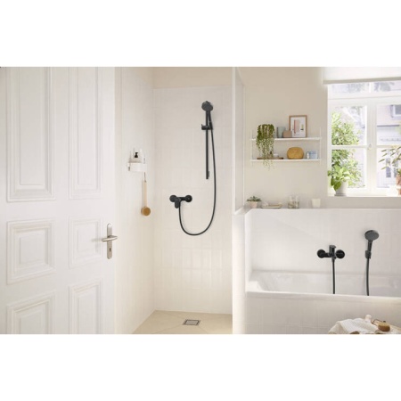 Hansgrohe Rebris S Смеситель для ванны черный матовый 72440670