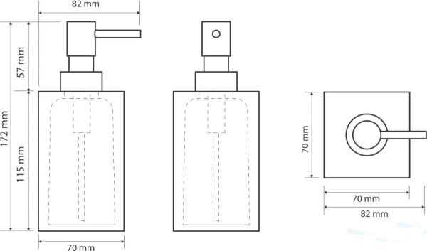 Дозатор для жидкого мыла Bemeta Vista 120109016-100
