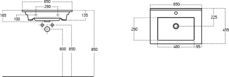 Тумба с раковиной STWORKI Хаммель 65 грин софт