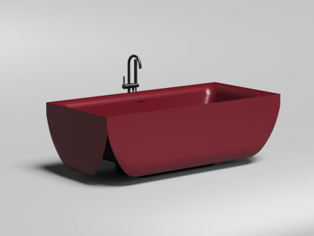 Ванна отдельностоящая Salini ARIA 190х90, S-Stone, матовый белый 1051201M