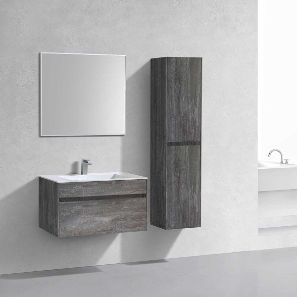 Тумба под раковину Vincea Chiara 800 подвесная, 1 выкатной ящик soft-close, G.Stone