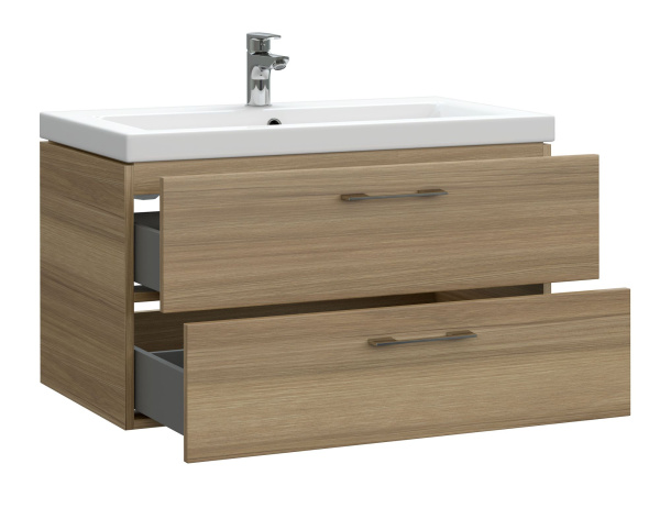 Тумба под раковину подвесная Cersanit LARA 80 для COMO 80 орех, 63416