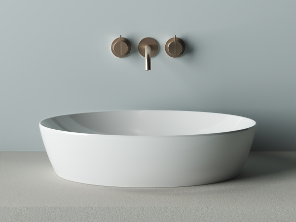 Умывальник Ceramicanova чаша накладная овальная Element 420x385x145мм