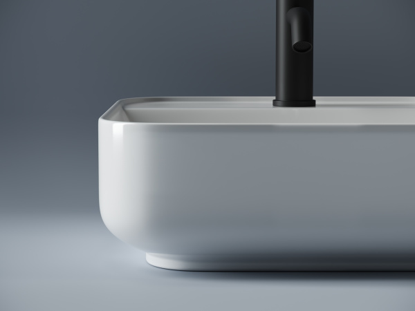 Умывальник Ceramicanova чаша накладная прямоугольная Element 590x390x160мм