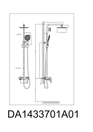 Душевая система D&K Berlin Freie DA1433701A01