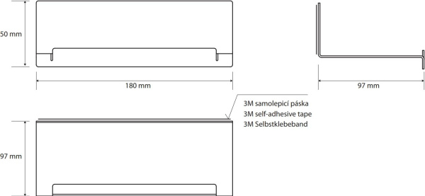 Полочка Bemeta Niva 101102365