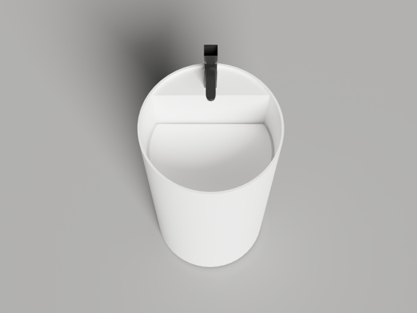 Раковина напольная Salini ARMONIA ROUND TOP 01 без отверстия под смеситель, белый, 130421TM