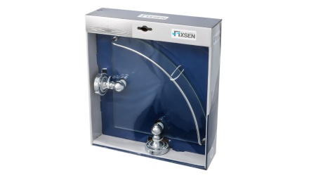 Полка стеклянная угловая Fixsen Style FX-41103A
