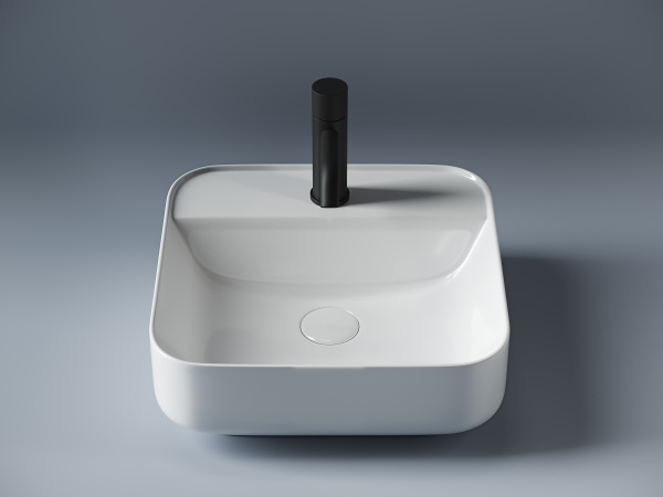 Умывальник Ceramicanova чаша накладная прямоугольная Element 590x390x160мм