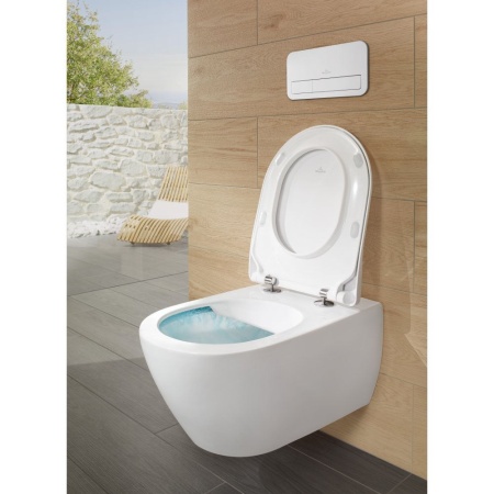 Унитаз Villeroy & Boch Subway 2.0, подвесной с сиденьем, 5614R2R1