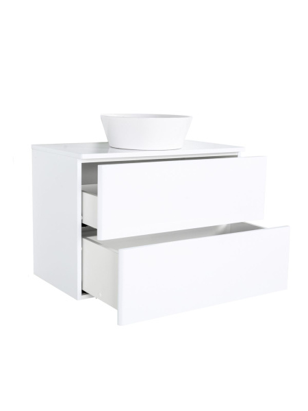 Тумба с раковиной Orange Otto Ot-75TuMDF+B08-360W подвесная