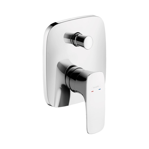 Hansgrohe PuraVida Смеситель для ванны однорычажный СМ со встроенной защитной комбинацией в соот. с EN1717 хром 15447000