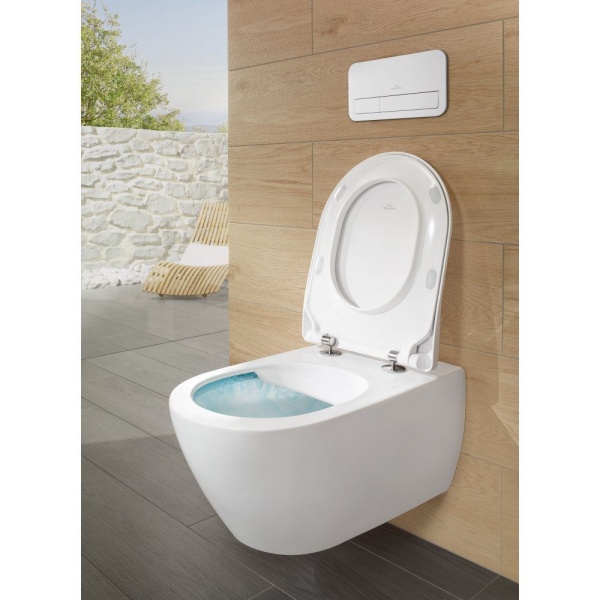 Унитаз Villeroy & Boch Subway 2.0, подвесной с сиденьем, 5614R2R1