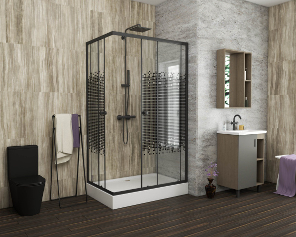 Душевой уголок Niagara Eco NG 012-14Q BLACK