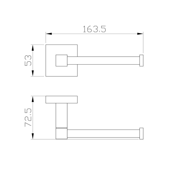 Держатель для туалетной бумаги без крышки WONZON & WOGHAND, Темное золото (WW-8906-DG)
