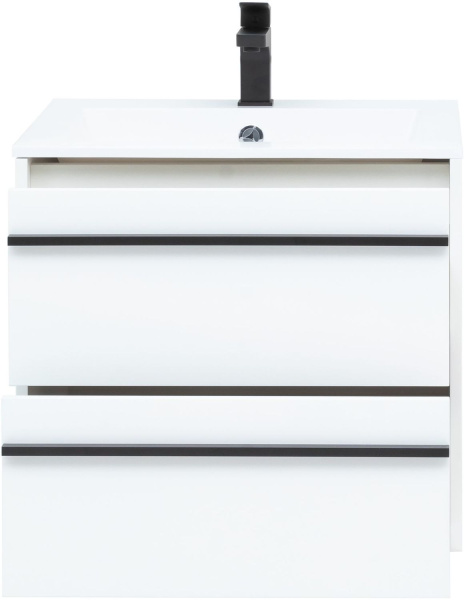 Тумба под раковину Aquanet Lino 60 белый матовый