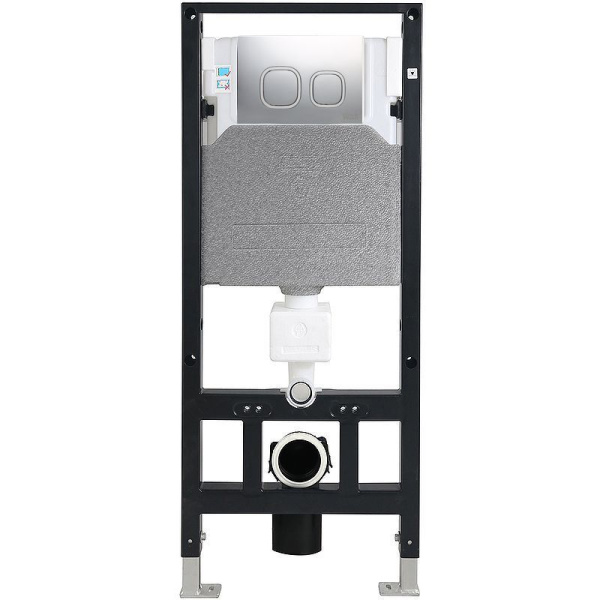 Унитаз с инсталляцией WeltWasser AMBERG 506 + HOFBACH 004 GL-WT + AMBERG RD-MT CR