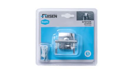 Крючок двойной Fixsen Kvadro FX-61305B