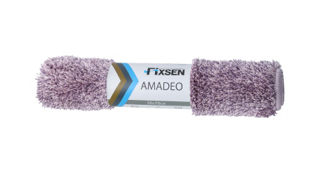 Коврик для ванной Fixsen Amadeo 1-ый, FX-3001P, фиолетовый, 50х70 см