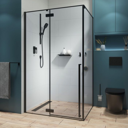 Душевое ограждение IDDIS Slide 120x90x195, черный ал. проф.LI6BS2i23