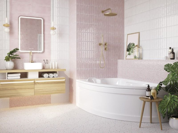 Зеркало Cersanit LED 050 design pro 55x80 с подсветкой хол. тепл. cвет часы с антизапотеванием прямоугольное, KN-LU-LED050*55-p-Os