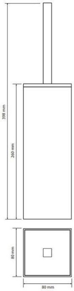 Ершик для унитаза Bemeta Nero 135913090