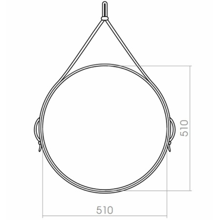 Зеркало Silver Mirrors Kapitan d510 ФР-00001313 коричневая кожа