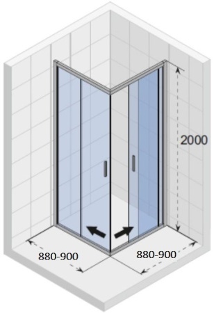 Душевой уголок Riho Hamar 2.0 R207 90х90 GR94200
