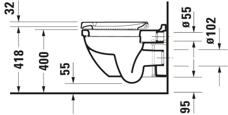 Сиденье для унитаза Duravit Starck 3 0063890000
