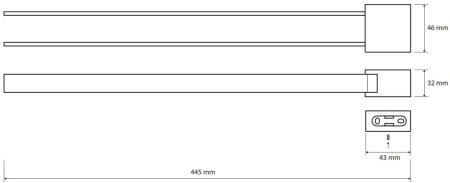 Держатель для полотенец Bemeta Via 135004102