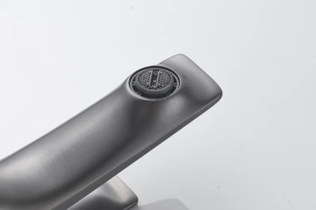 Смеситель для раковины Shevanik S9101T, оружейная сталь
