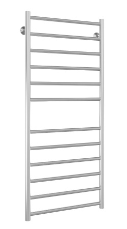 Полотенцесушитель водяной Stinox Toscana 500x1200, нижнее подключение, хром, 1/2" ВР (внутренняя резьба), 12 перекладин