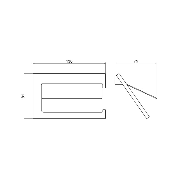 Держатель для туалетной бумаги TIMO Petruma 15242/17, матовое золото