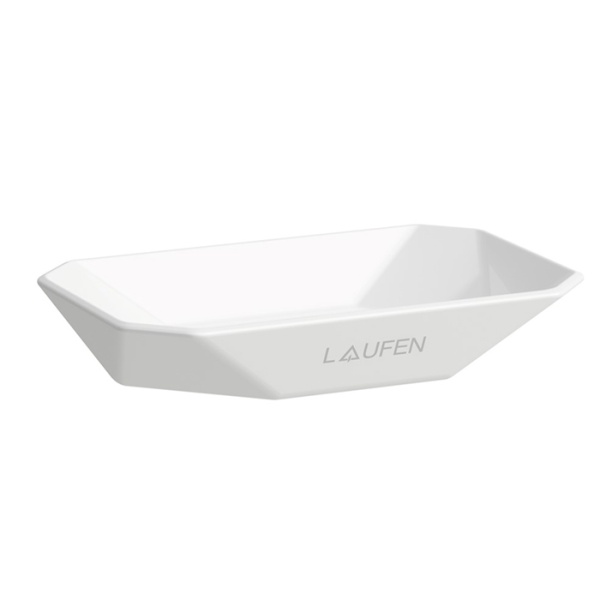 Laufen Home collection Керамическая мыльница 130х85х25 мм TRIO DISH, настольная, цвет: белый 8.7777.6.000.000.1