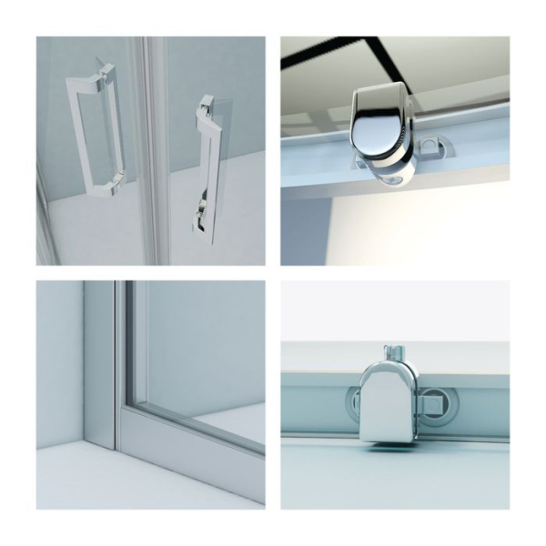 Душевая дверь IDDIS Zodiac глянцевый алюминиевый профиль 120х195 см ZOD6CS2i69