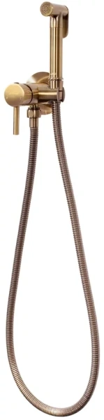 Смеситель встраиваемый с гигиеническим душем Hansberge H3099 Бронза