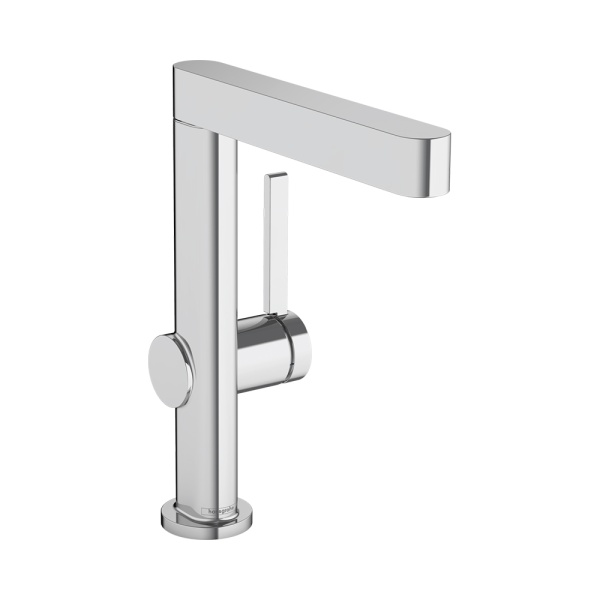 Hansgrohe Finoris Смеситель для раковины однорычажный 230 с поворотным изливом со сливным клапаном Push-Open хром 76060000