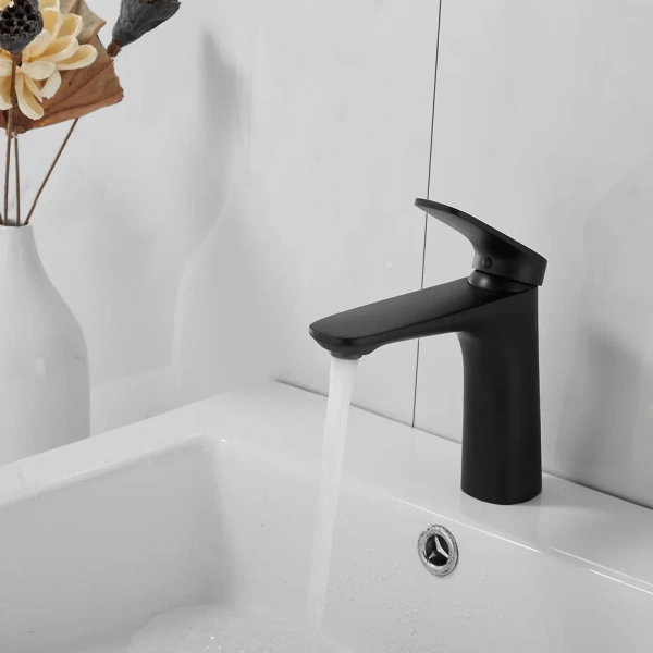 Смеситель для раковины Shevanik S8501H, черный