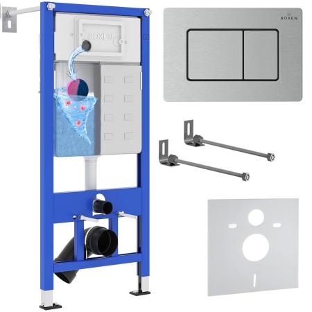 Комплект 4 в 1 RoxenBath StounFix Dual Fresh 968406 (состоит из: 710200,  Steel 420280S)