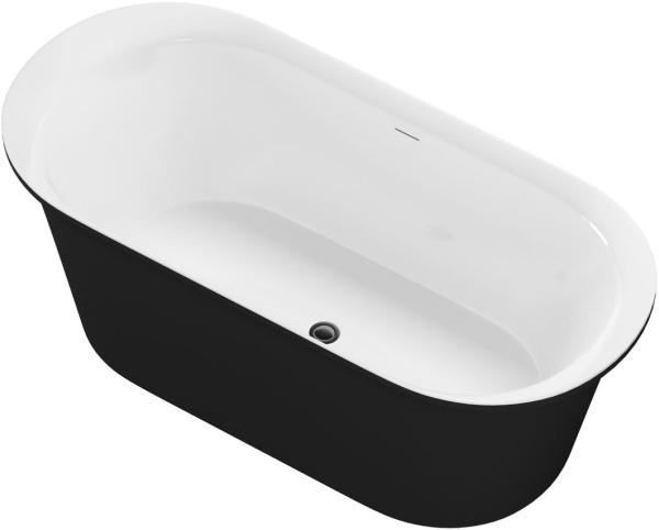 Акриловая ванна Aquanet Family Smart 170x78 88778 Matt Finish (панель Black matte)
