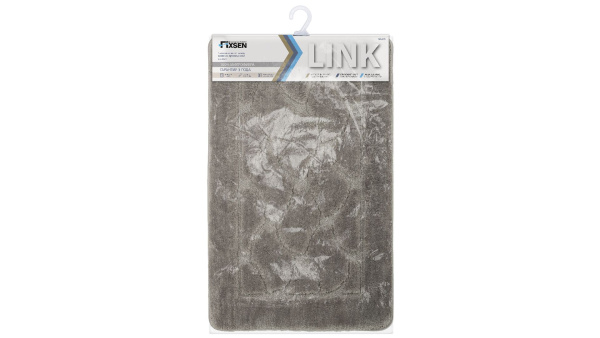 Коврик для ванной Fixsen Link 1-ый, FX-5002I, коричневый, 50х80 см