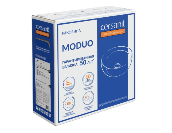 Раковина на столешницу Cersanit MODUO 40 RING, 63569