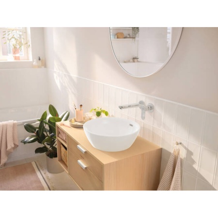 Hansgrohe Rebris S Встраиваемый смеситель для раковины настенный с изливом 195 хром 72528000
